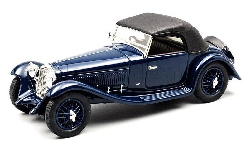 1:43 ALFA ROMEO 6C 1750SV Figoni Spider Cabriolet Closed (1932), blue/black - MX40102-174