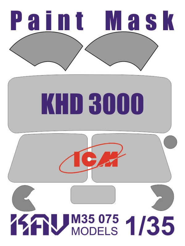 1:35 Маска окрасочная KHD S/A3000 (для моделей ICM) - M35 075