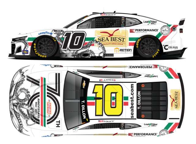 1:64 Chevrolet #10 Ty Dillon *Roma 70th Anniversary/Sea Best*, white 2025 - C102561ROSTD