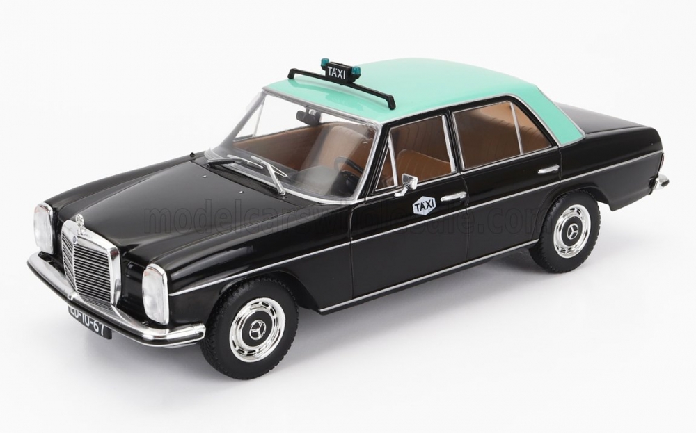 1:24 MERCEDES-BENZ 200d (w115) Lisboa Taxi (1968), Black Green - RGN7P804
