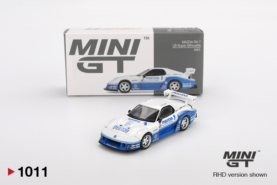 1:64 MAZDA RX-7 (FD3S) LB-Super Silhouette RHD, blue/white - MGT01011-R