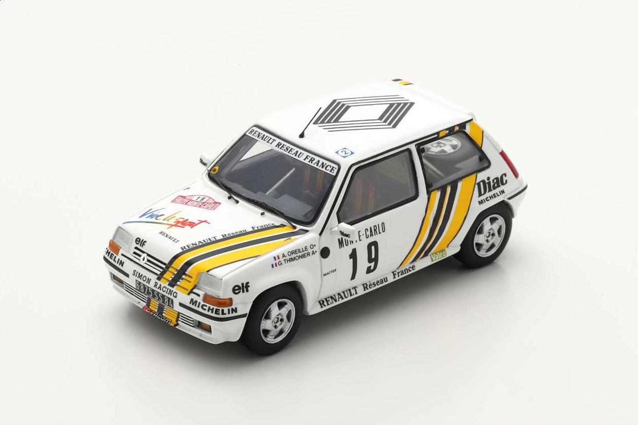 1:43 Renault 5 GT Turbo #19 Monte Carlo Rally 1989 Alain Oreille - Gilles Thimonier - S5565-X1