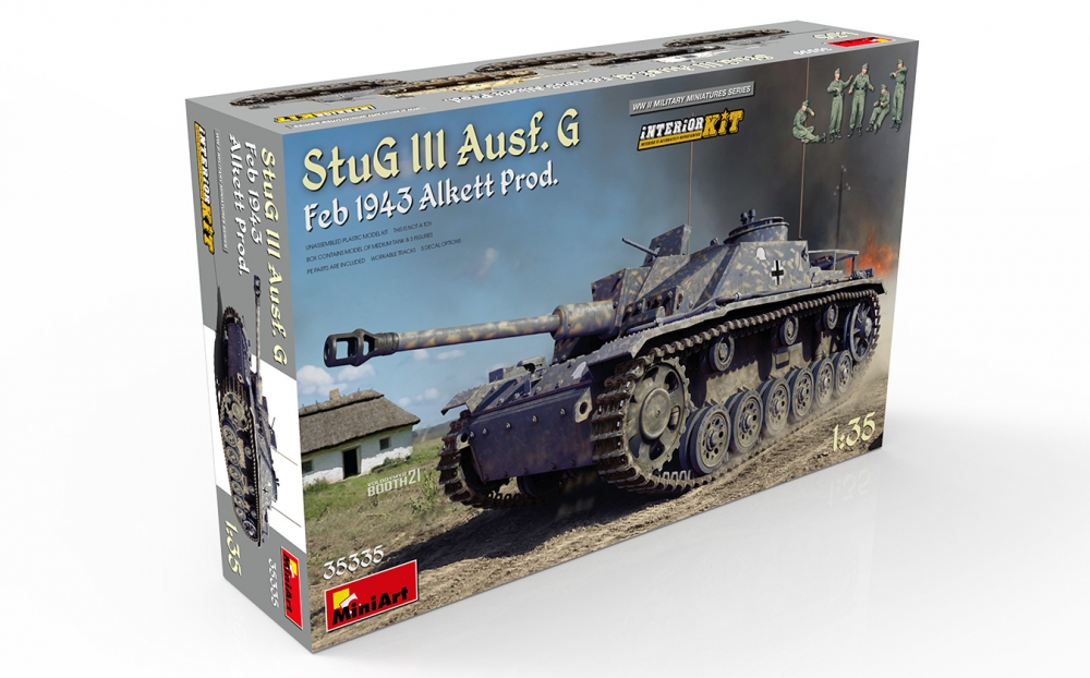 1:35 Сборная модель САУ  StuG III Ausf. G Февраль 1943 г. - 35335