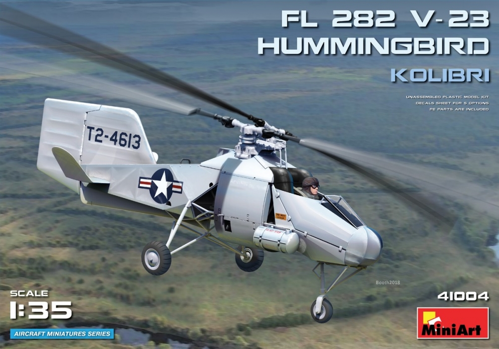 1:35 Сборная модель Немецкий вертолет Fl 282 V-23 Hummingbird (Колибри) - 41004