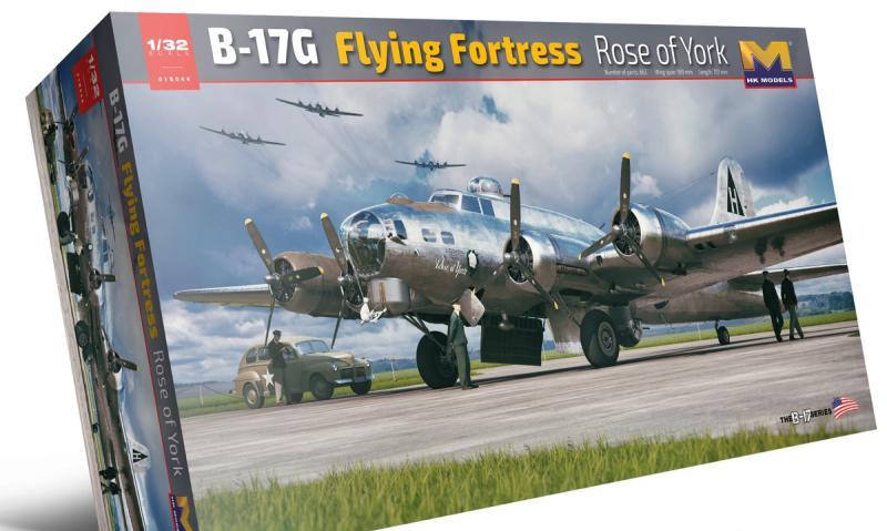 1:32 Сборная модель B-17G Flying Fortress Rose of York - 01E044