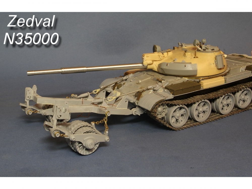 1:35 Катковый трал КМТ-7 (поздний вариант) с ножевой секцией - N35023