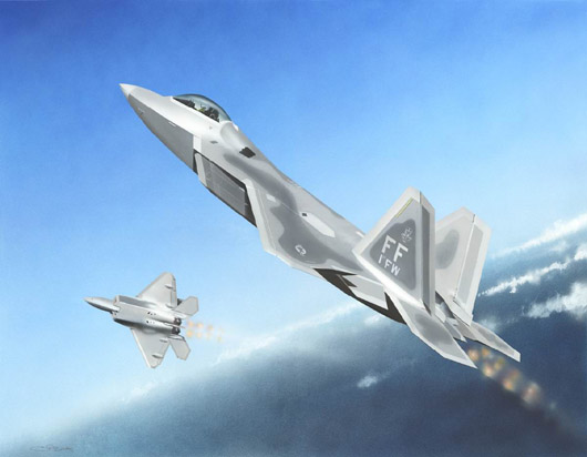 1:144 Сборная модель Самолет  F-22A 'Раптор' - 01317