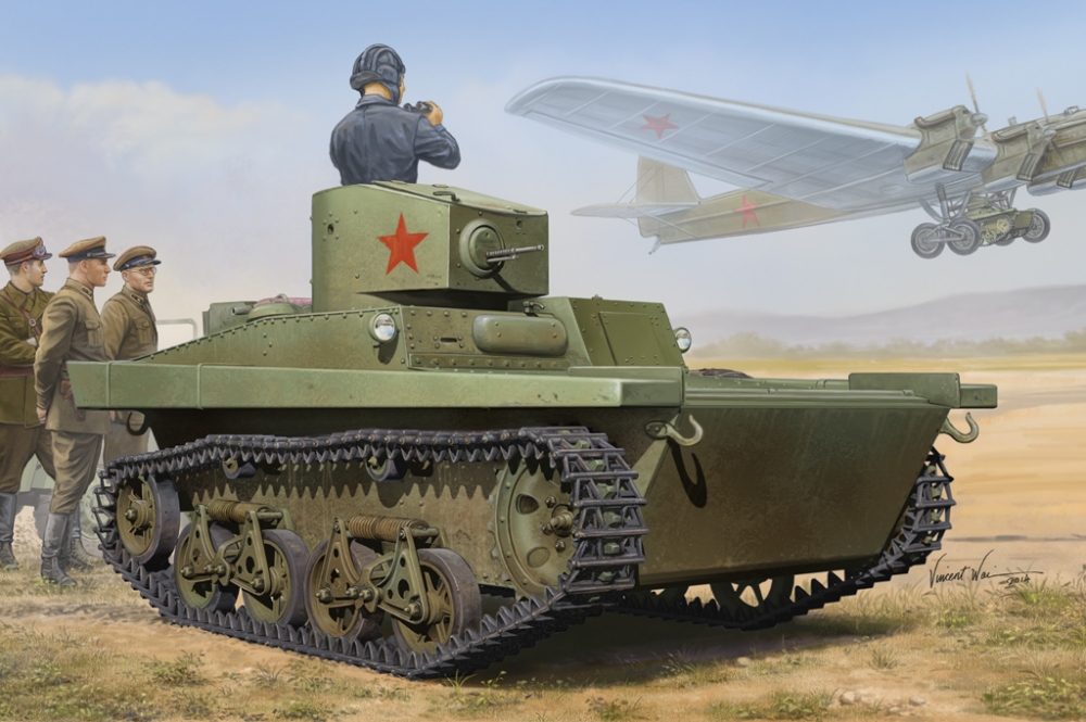 1:35 Сборная модель Легкий танк Soviet T-37A Light Tank (Izhorsky) - 83821