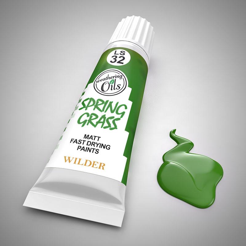 Масляная краска 'весенняя трава' - HDF-LS-32
