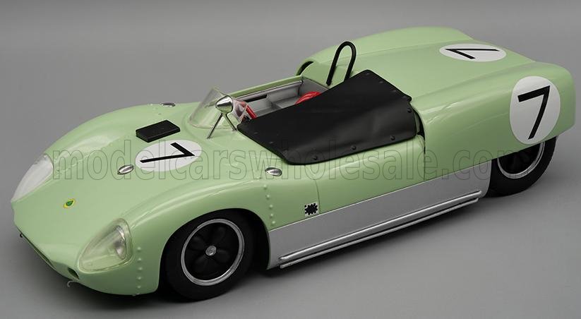 1:18 LOTUS 19 №7 Winner Usac Road Racing Championship Laguna Seca (1961) Stirling Moss, Light Green Silver - TM18-184B