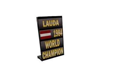 1:43 Информационное табло (пит-борд) World Champion Niki Lauda (1984) - CTLE43014