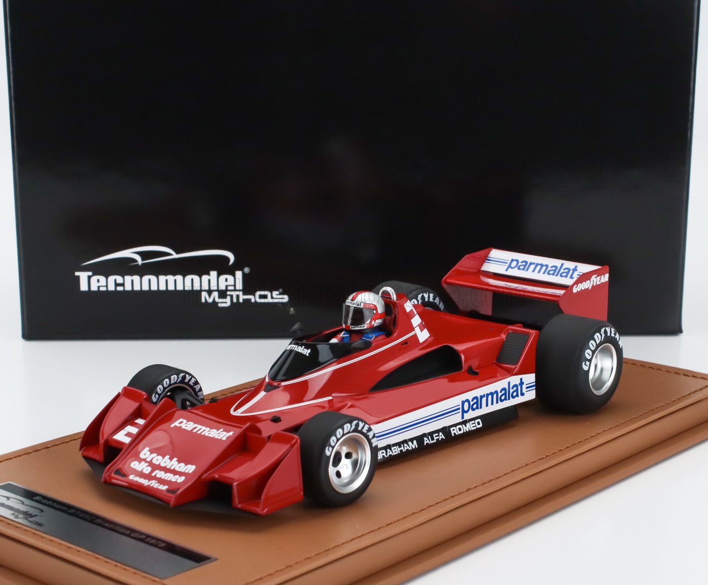 1:18 ALFA ROMEO F1 Brabham Bt45c N 2 Brazilian Gp (with Pilot Figure) (1978) John Watson, Red - TMD18-327B