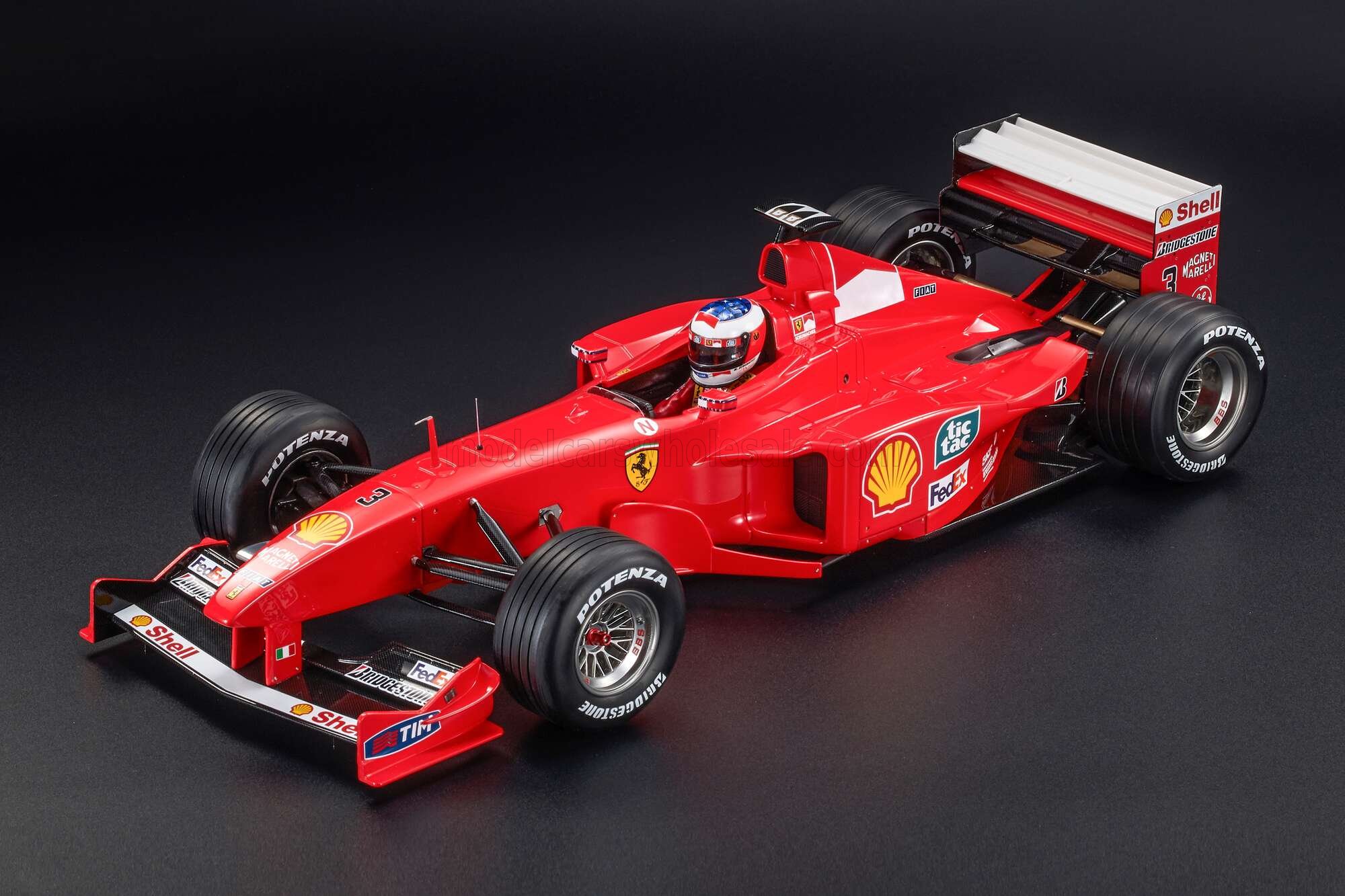 1:12 FERRARI F1 F399 Scuderia Ferrari №3 Winner Monaco Gp Montecarlo (with Pilot Figure) (1999) Michael Schumacher, Red - GP12-26AWD