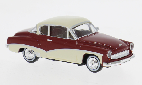 1:87 Wartburg 311 Coupe 1959, dunkelrot/hellbeige - BRE27159