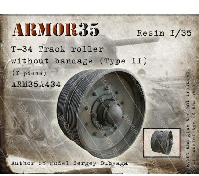 1:35 Т-34 Каток без бандажа ,Тип 2 (1 штука) - ARM35A434