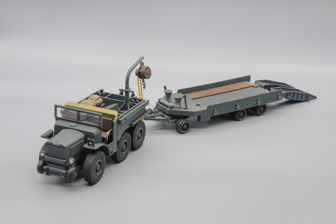 1:43 тягач Laffly S45 c прицепом Titan (Вермахт) - ds216-W