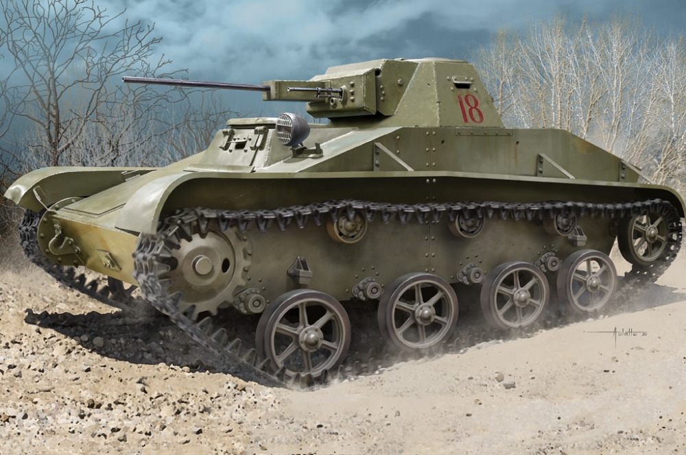1:35 Сборная модель Советский легкий танк Т-60 - 84555