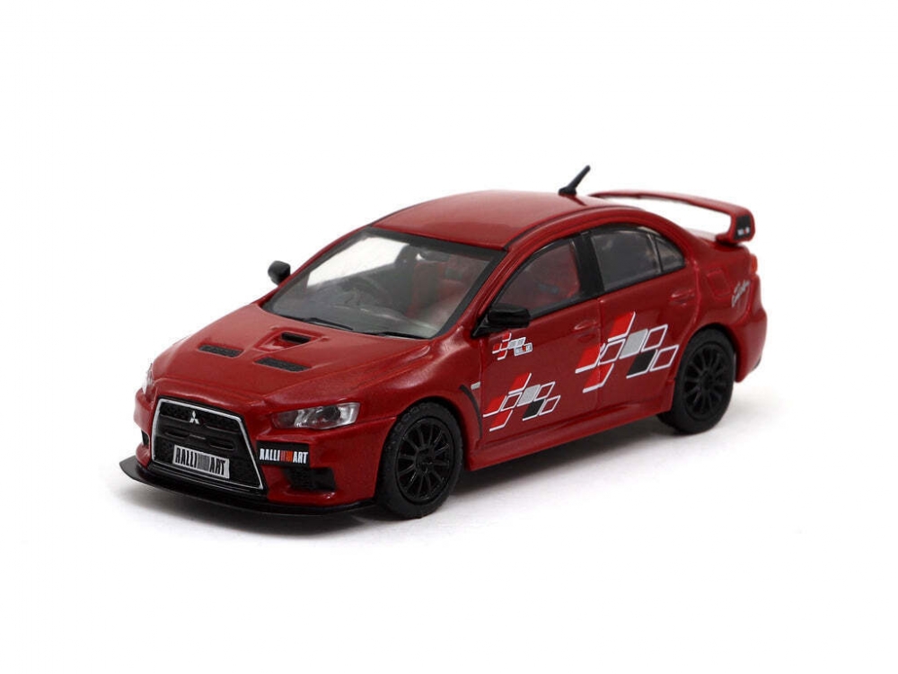 1:64 MITSUBISHI Lancer Evo X Ralliart, красный - TC-T64-004RER
