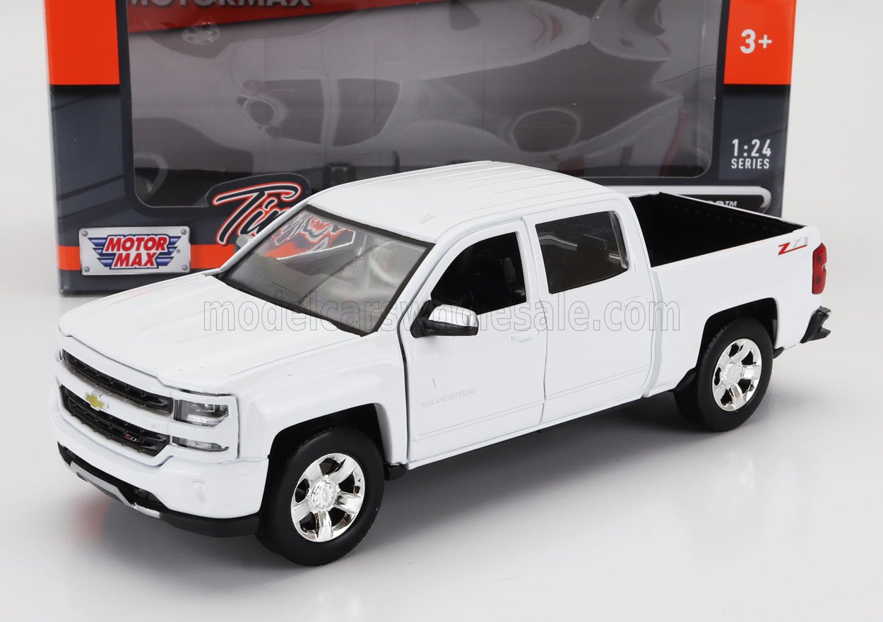 1:24 CHEVROLET Silverado 1500 Lt-z71 Crew Cab Pick-up (2017), White - 79348W