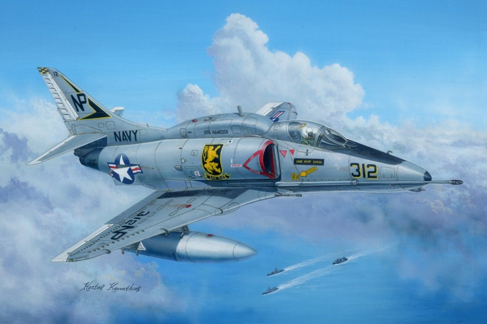 1:48 Сборная модель Американский истребитель  A-4F 'Eagle' - 81765