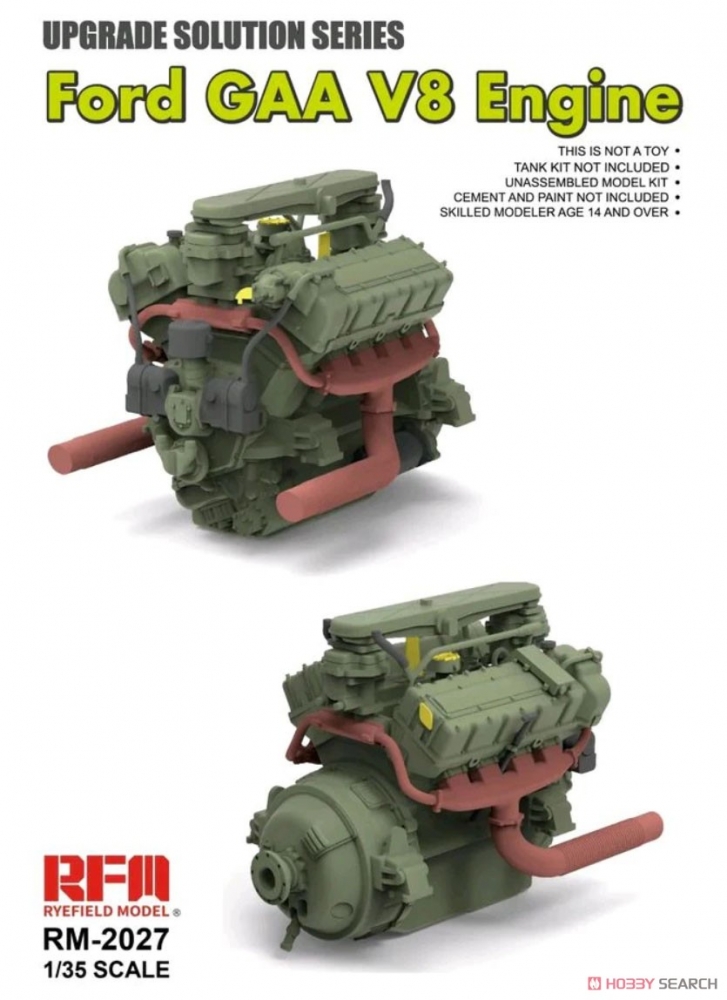 1:35 Сборная модель Двигатель Ford Gaa V8 - RM-2027