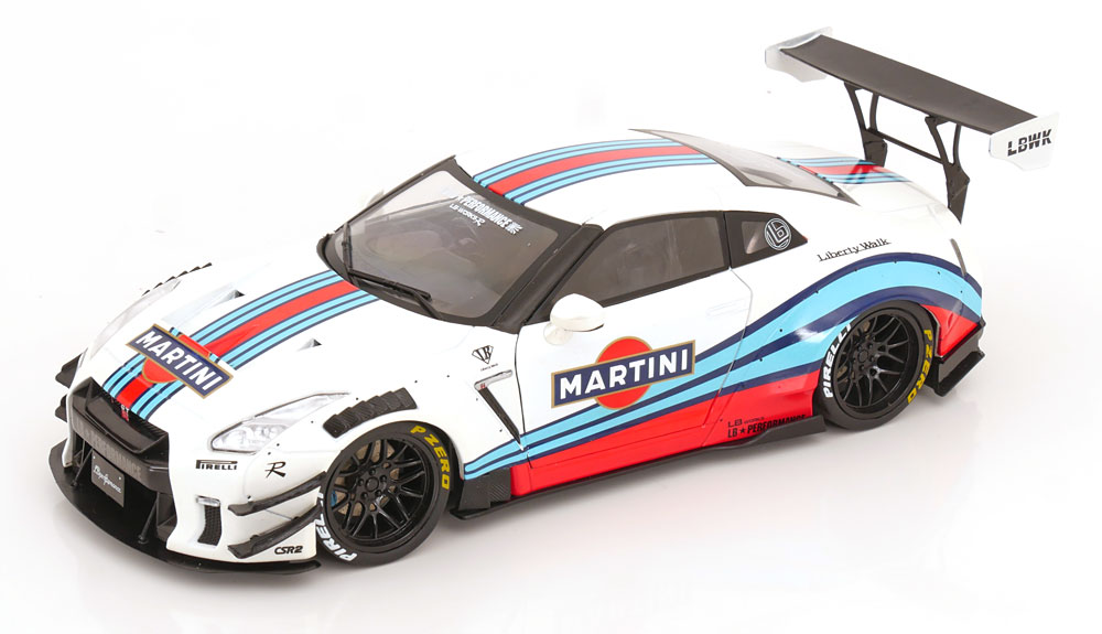 1:18 NISSAN GT-R (R35) Liberty Walk Bodykit Type 2 0 (2024), Martini - S1805819