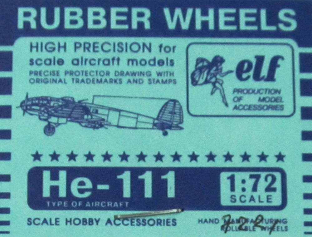 1:72 Колеса резиновые Немецкий самолет He-111 - 7221