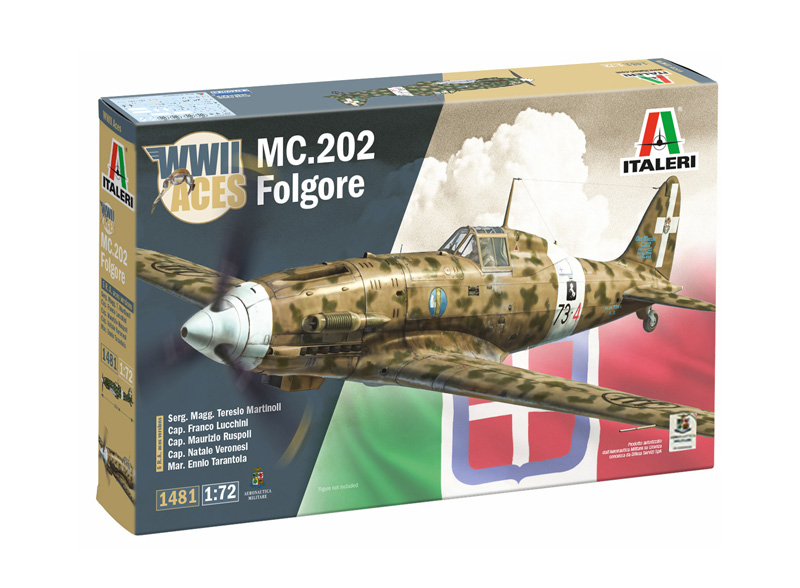 1:72 Сборная модель MACCHI Mc.202 Folgore Wwii - Italian Army 1940 - 1481