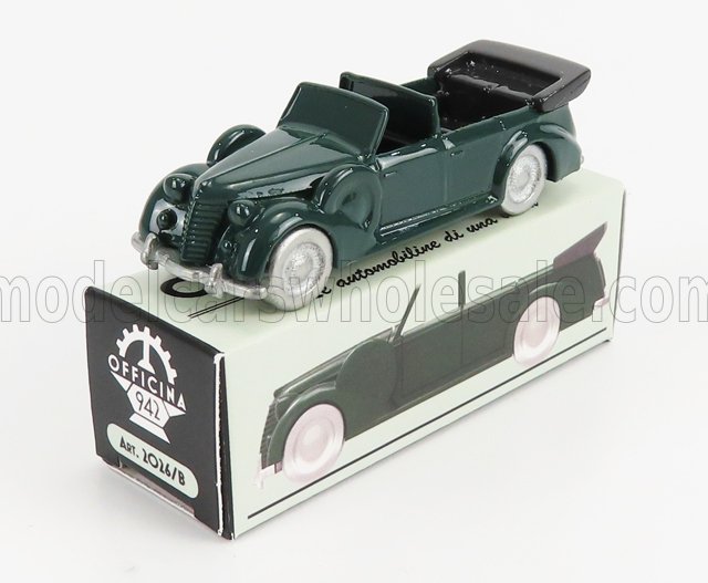 1:76 FIAT 2800 Torpedo Da Parata Cabriolet Carrozzeria Stab. Farina (1939), Green - ART2026B
