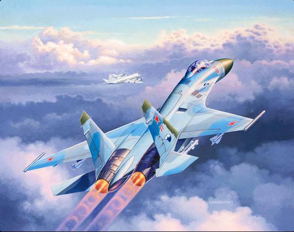1:144 Сборная модель Многоцелевой истребитель СУ-27 - 03948