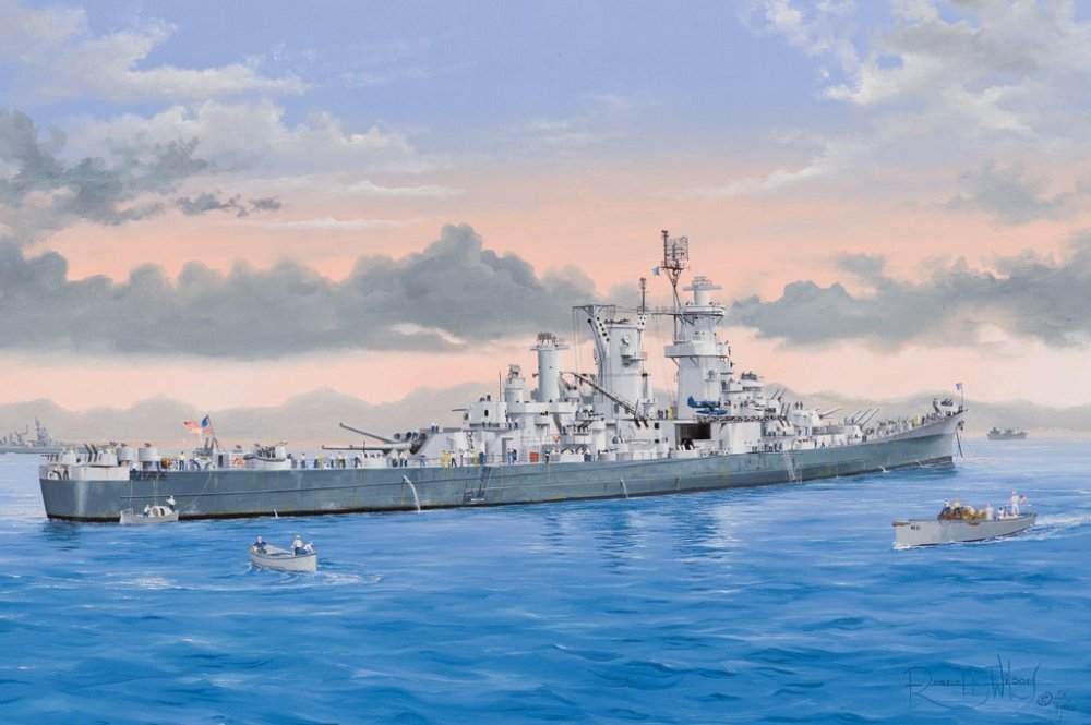 1:350 Сборная модель Американский линкор USS CB-2 Guam - 86514