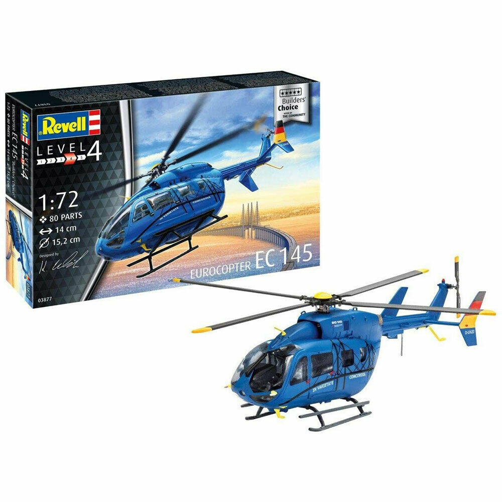 1:72 Сборная модель Транспортный вертолет Eurocopter EC 145 Builders' Choice - 03877