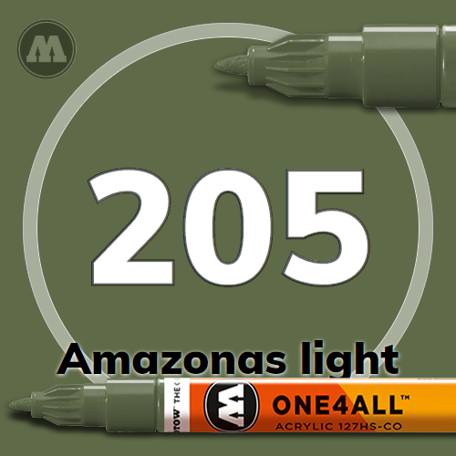 Маркер ONE4ALL 127HS-CO-205 (1,5 мм), хаки - 127423