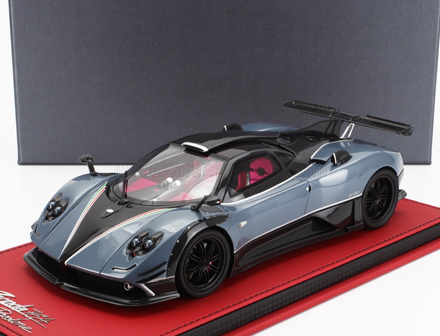 1:18 PAGANI Zonda 764 Passione (2014), Blue Grey Met Carbon Black - 81513