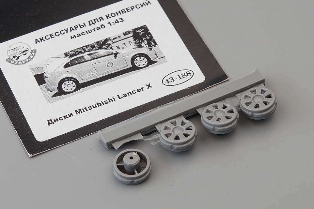 1:43 Диски Mitsubishi Lancer X (188) - 43-188