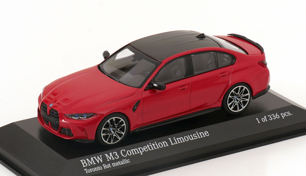 1:43 BMW M3 Competition Saloon (2020), red metallic carbon - 410020205