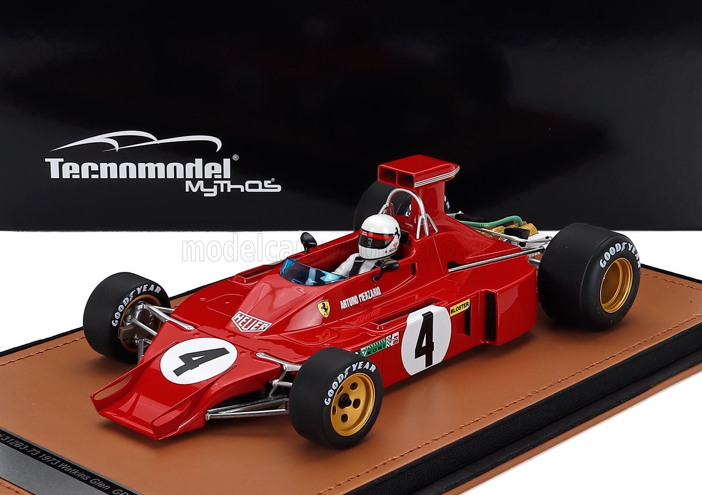 1:18 FERRARI F1 312 B3 N 4 Usa Watkins Glen Gp Arturo Merzario (with Pilot Figure) (1973) , Red - TMD18-412D