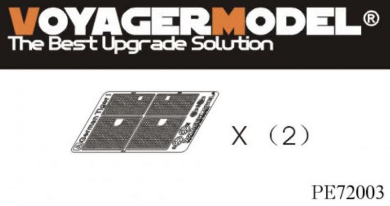 1:72 Фототравление WWII German Tiger I Grills and Gun Sight set - PE72003