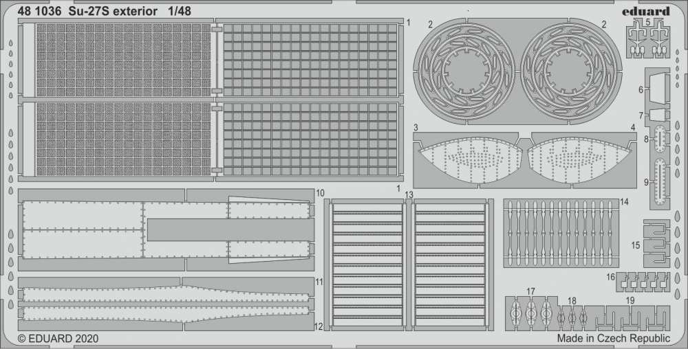 1:48 Фототравление для Su-27S exterior - 481036