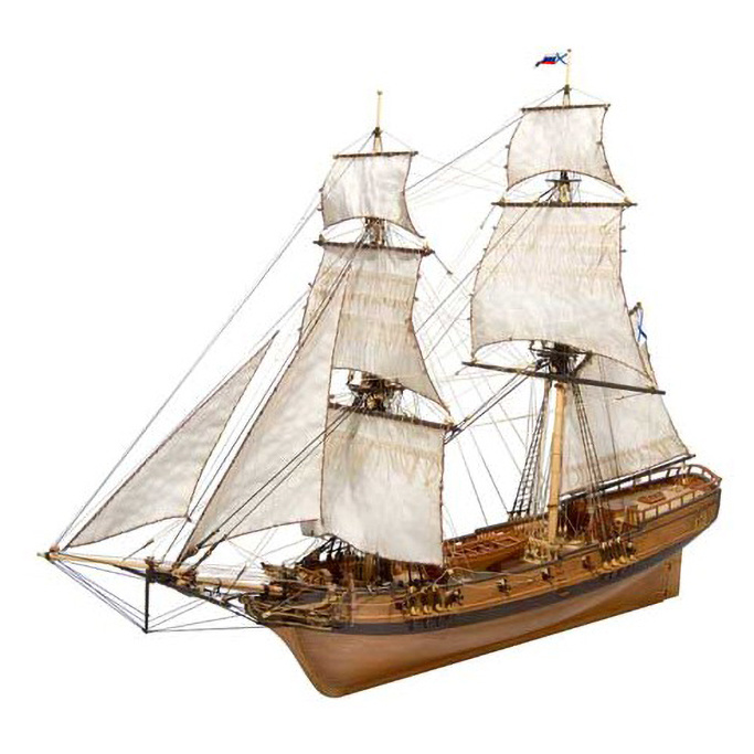 1:72 Сборная модель Бригантина 'Феникс' ПЛЮС 1787 год - МК0401P