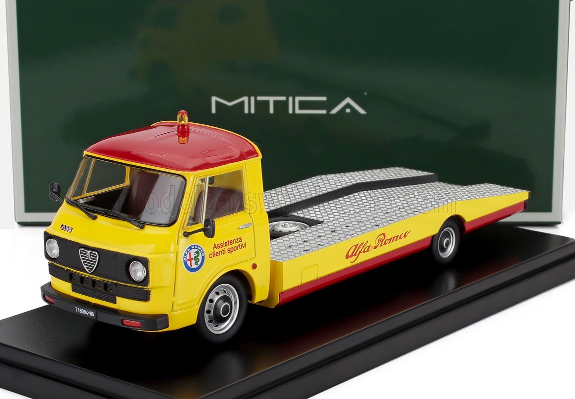 1:43 ALFA ROMEO A12 (f12) Carro Attrezzi Seconda Serie (1977) - Tow Truck - Abschleppwagen - Depanneuse, Yellow Red - 430084-D