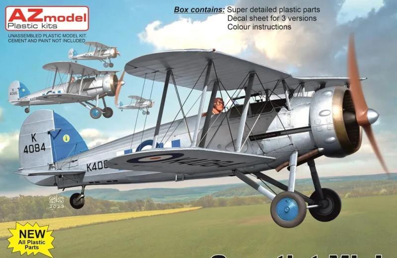 1:72 Сборная модель Gloster Gauntlet Mk.I - AZ7866