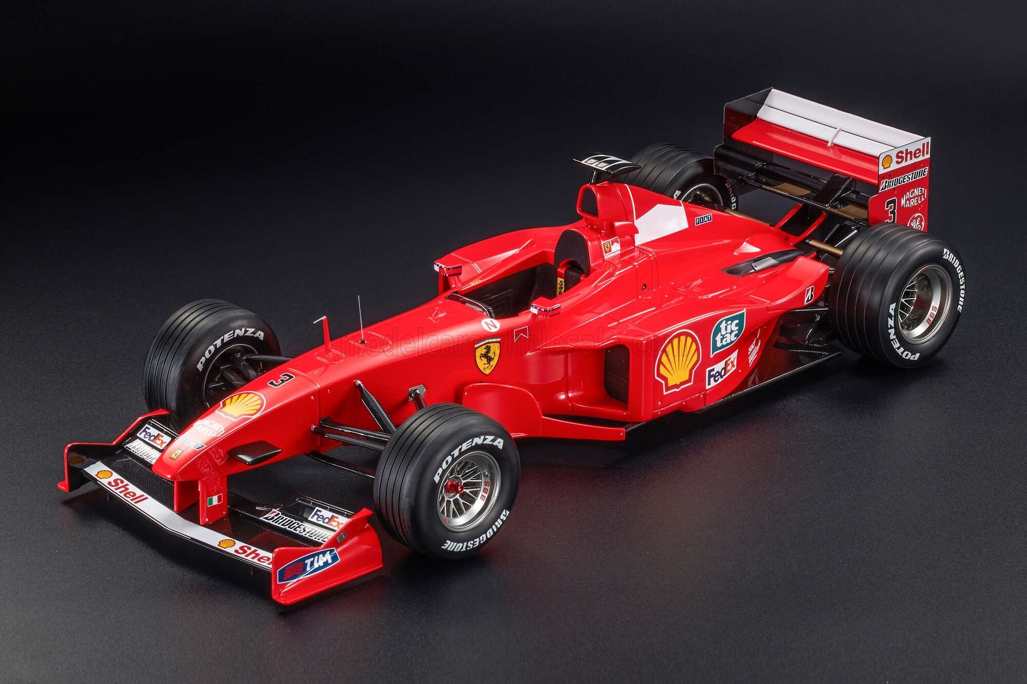 1:12 FERRARI F1 F399 Team Scuderia Ferrari №3 2nd Brazilian Gp (1999) Michael Schumacher, Red - GP12-26C