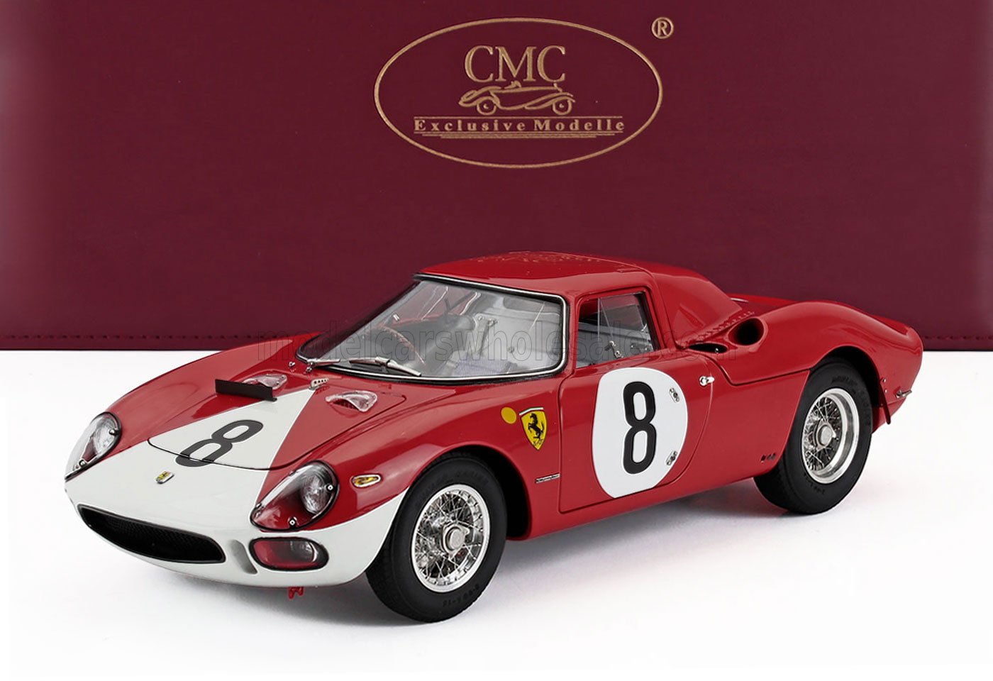 1:18 FERRARI 250lm Ch. N5909 №8 12h Reims (1964) John Surtees - Lorenzo Bandini, Green - M-262