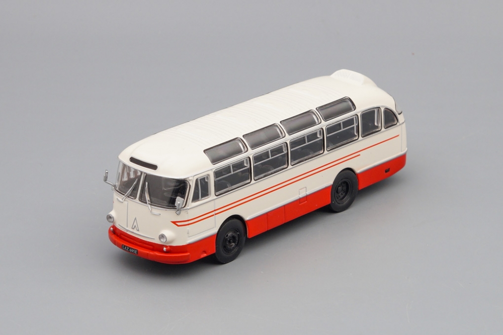1:72 ЛАЗ-695Е, Kultowe Autobusy PRL , white / red - kulA079