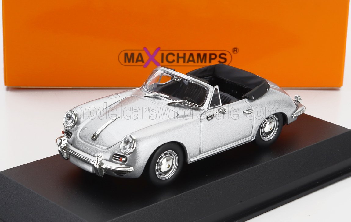 1:43 PORSCHE 356 C Cabriolet Open (1965), Silver - 940062330