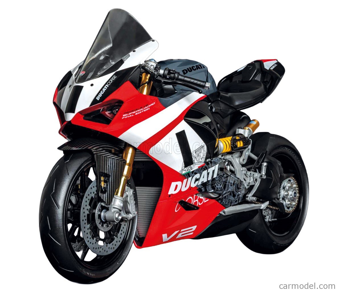 1:4 Сборная модель PANIGALE V2 SUPERQUADRO FINAL EDITION 2024 - HK124