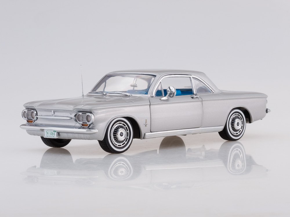 1:18 CHEVROLET Corvair Coupe (1963), satin silver - 1486