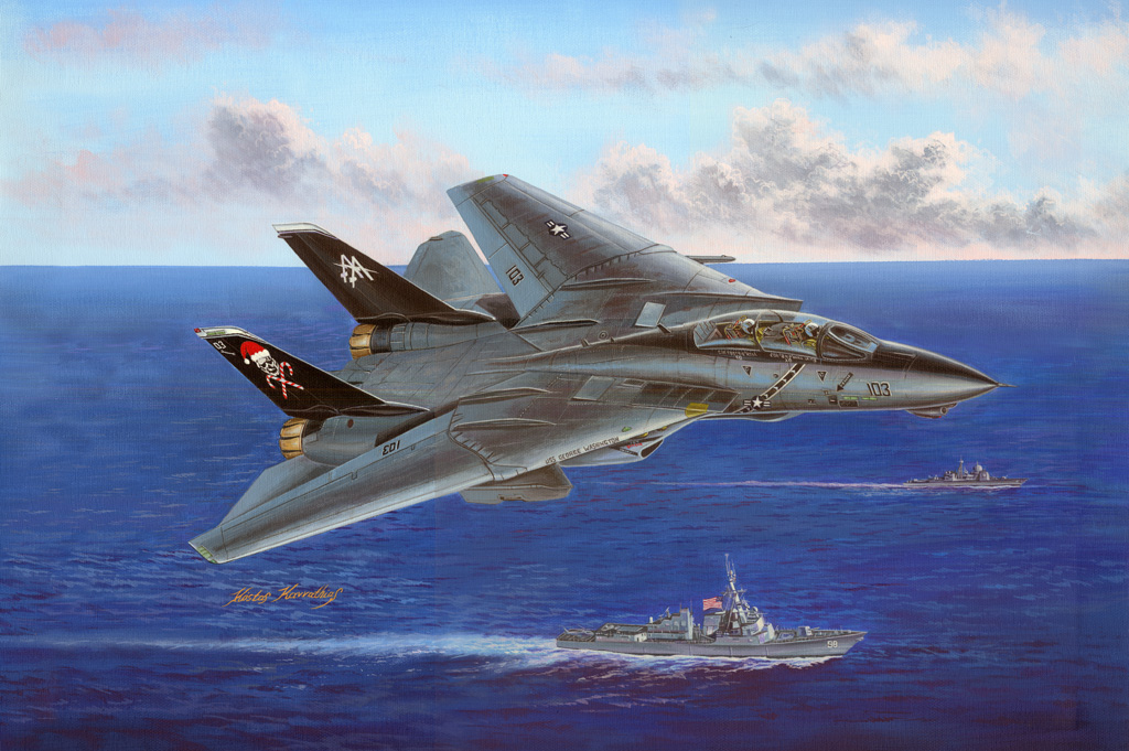 1:48 Сборная модель Самолет F-14B Tomcat - 80367