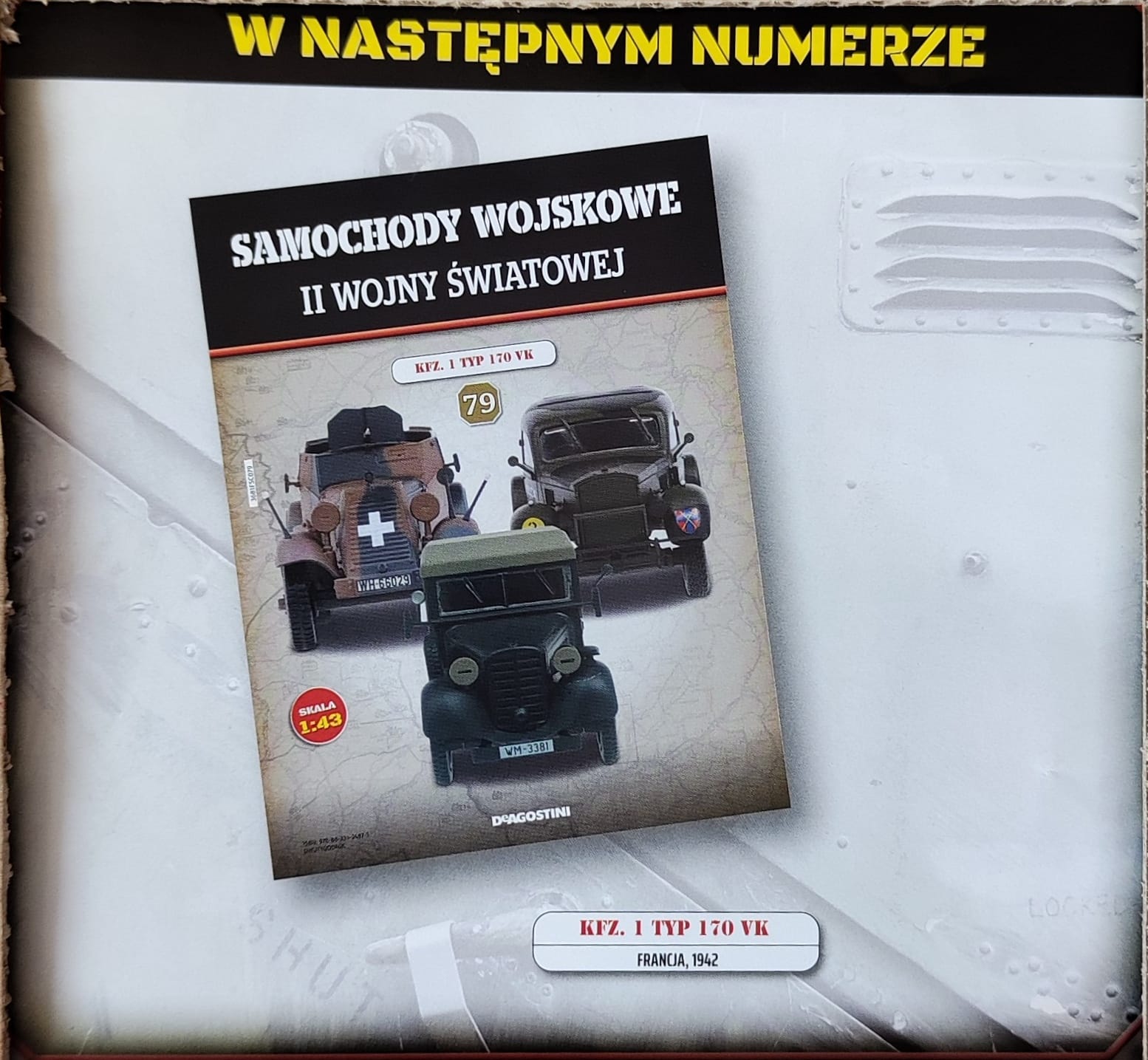 1:43 KFZ. 1 Typ  170 VK из серии Samochody Wojskowe Ii Wojny Światowej - SW079